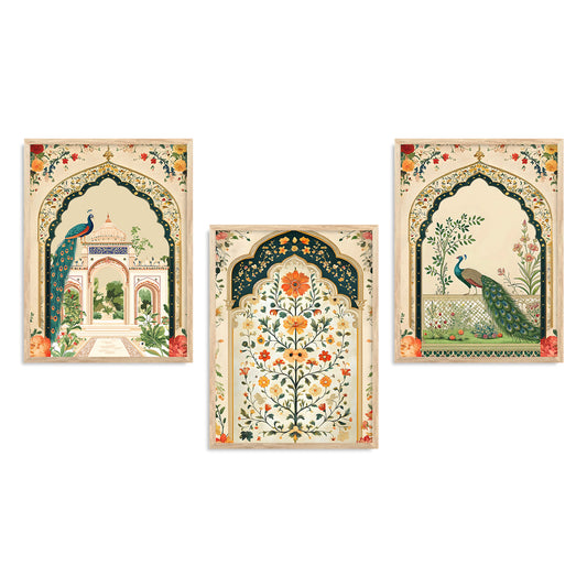 Traditional wall Art Paintings with Frame for Home Decor - Framed Wall Painting for Living Room Bedroom Office Room Decor - Painting for Wall Decoration
