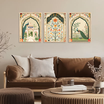 Traditional wall Art Paintings with Frame for Home Decor - Framed Wall Painting for Living Room Bedroom Office Room Decor - Painting for Wall Decoration