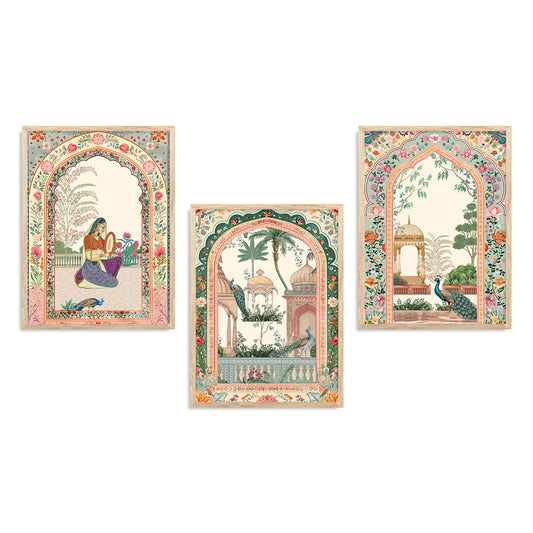 Traditional wall Art Paintings with Frame for Home Decor - Framed Wall Painting for Living Room Bedroom Office Room Decor - Painting for Wall Decoration