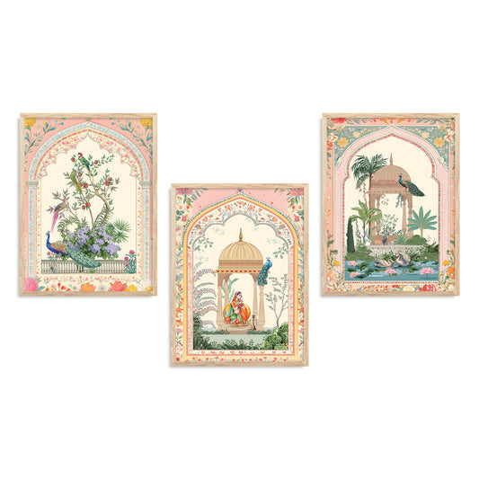 Traditional wall Art Paintings with Frame for Home Decor - Framed Wall Painting for Living Room Bedroom Office Room Decor - Painting for Wall Decoration