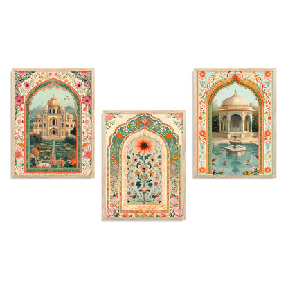 Traditional wall Art Paintings with Frame for Home Decor - Framed Wall Painting for Living Room Bedroom Office Room Decor - Painting for Wall Decoration