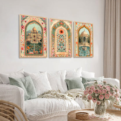 Traditional wall Art Paintings with Frame for Home Decor - Framed Wall Painting for Living Room Bedroom Office Room Decor - Painting for Wall Decoration