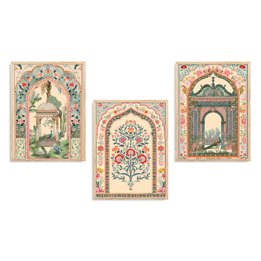 Traditional wall Art Paintings with Frame for Home Decor - Framed Wall Painting for Living Room Bedroom Office Room Decor - Painting for Wall Decoration