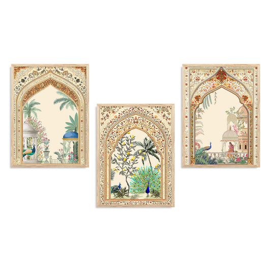 Traditional wall Art Paintings with Frame for Home Decor - Framed Wall Painting for Living Room Bedroom Office Room Decor - Painting for Wall Decoration