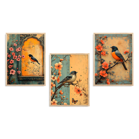 Traditional wall Art Paintings with Frame for Home Decor - Framed Wall Painting for Living Room Bedroom Office Room Decor - Painting for Wall Decoration