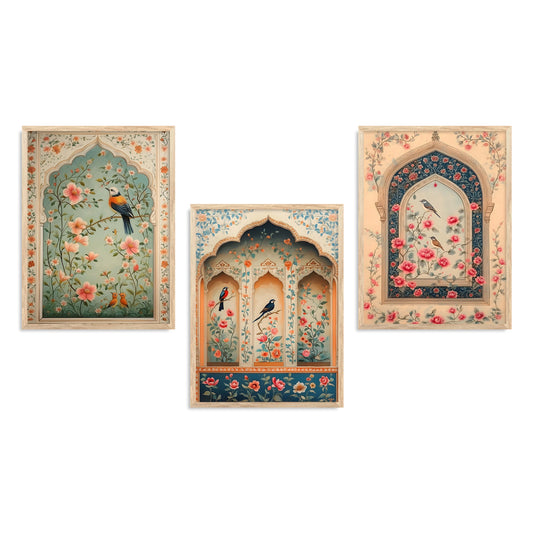 Traditional wall Art Paintings with Frame for Home Decor - Framed Wall Painting for Living Room Bedroom Office Room Decor - Painting for Wall Decoration