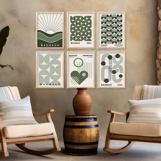 Boho Wall Art Paintings with Frame for Wall Decor
