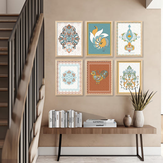 Gond Wall Art Paintings with Frame for Wall Decor