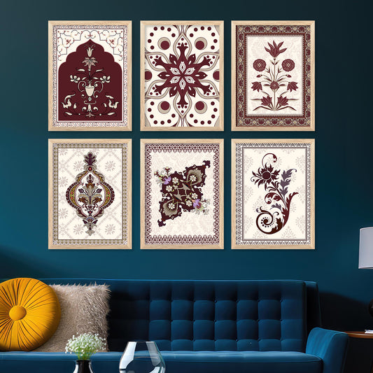 Traditional Wall Art Paintings with Frame for Wall Decor