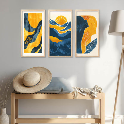 Modern Art Framed Posters for Home and Office Wall Decor