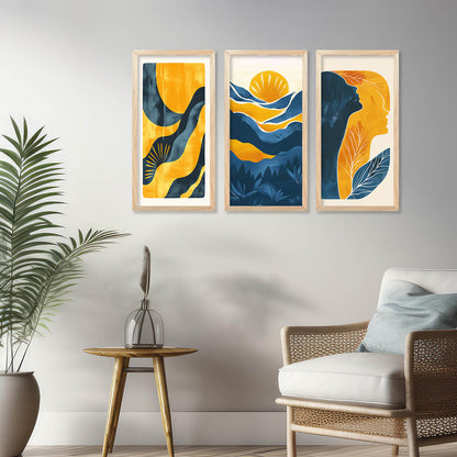 Modern Art Framed Posters for Home and Office Wall Decor