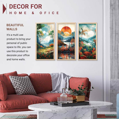 Modern Art Framed Posters for Home and Office Wall Decor