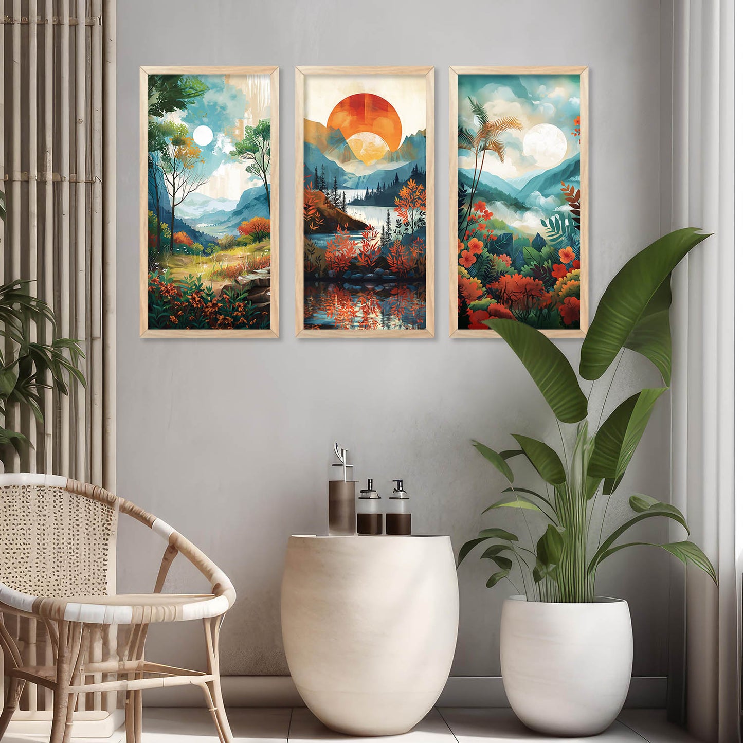 Modern Art Framed Posters for Home and Office Wall Decor