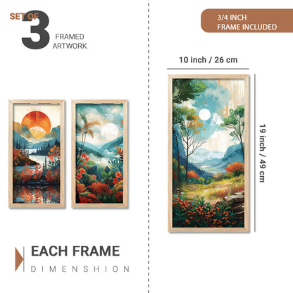 Modern Art Framed Posters for Home and Office Wall Decor