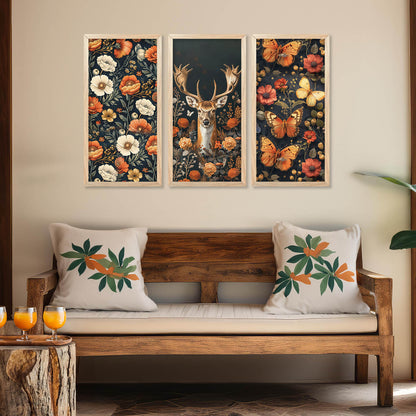 Nature Inspired Modern Art Framed Posters for Home and Office Wall Decor