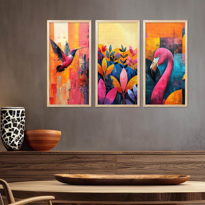 Nature Inspired Modern Art Framed Posters for Home and Office Wall Decor