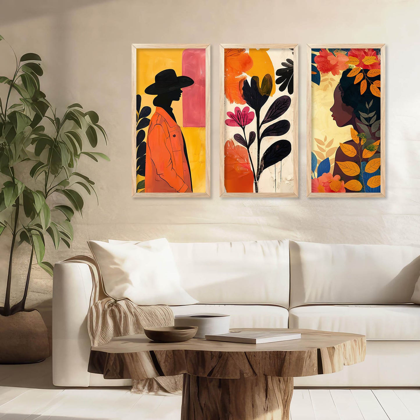 Modern Art Framed Posters for Home and Office Wall Decor