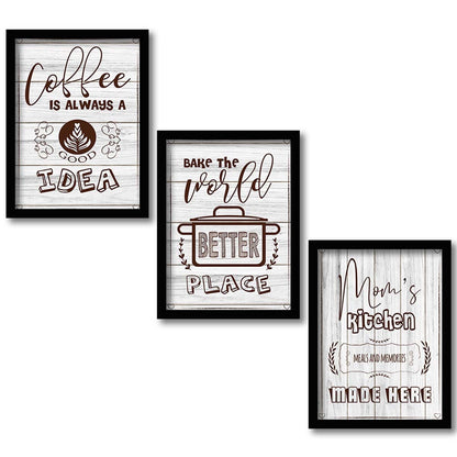 Motivational Wall Frames Posters Paintings For office study Room Home Decoration ( set of 3 )