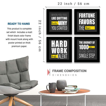 Motivational Quotes Framed Posters