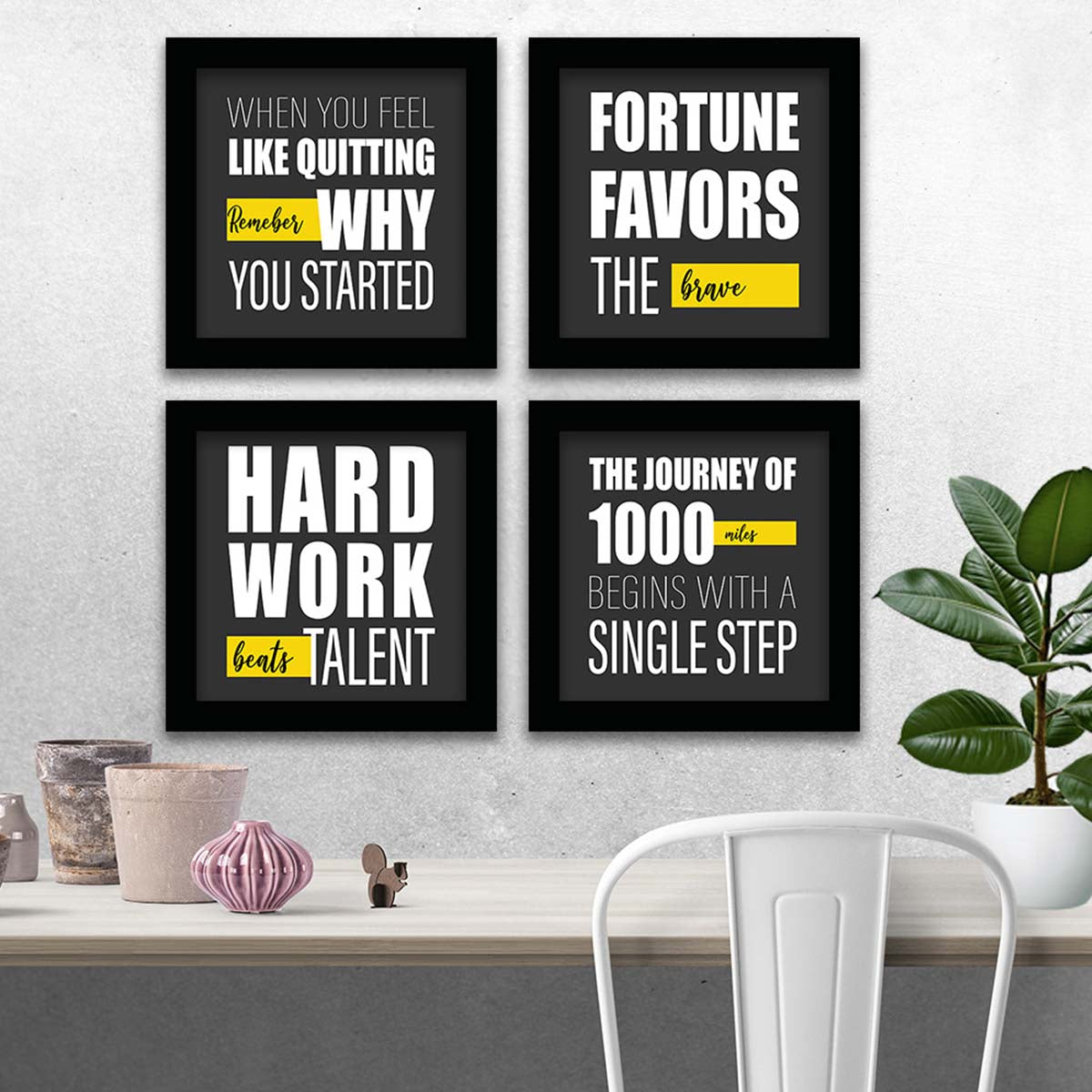 Motivational Quotes Framed Posters