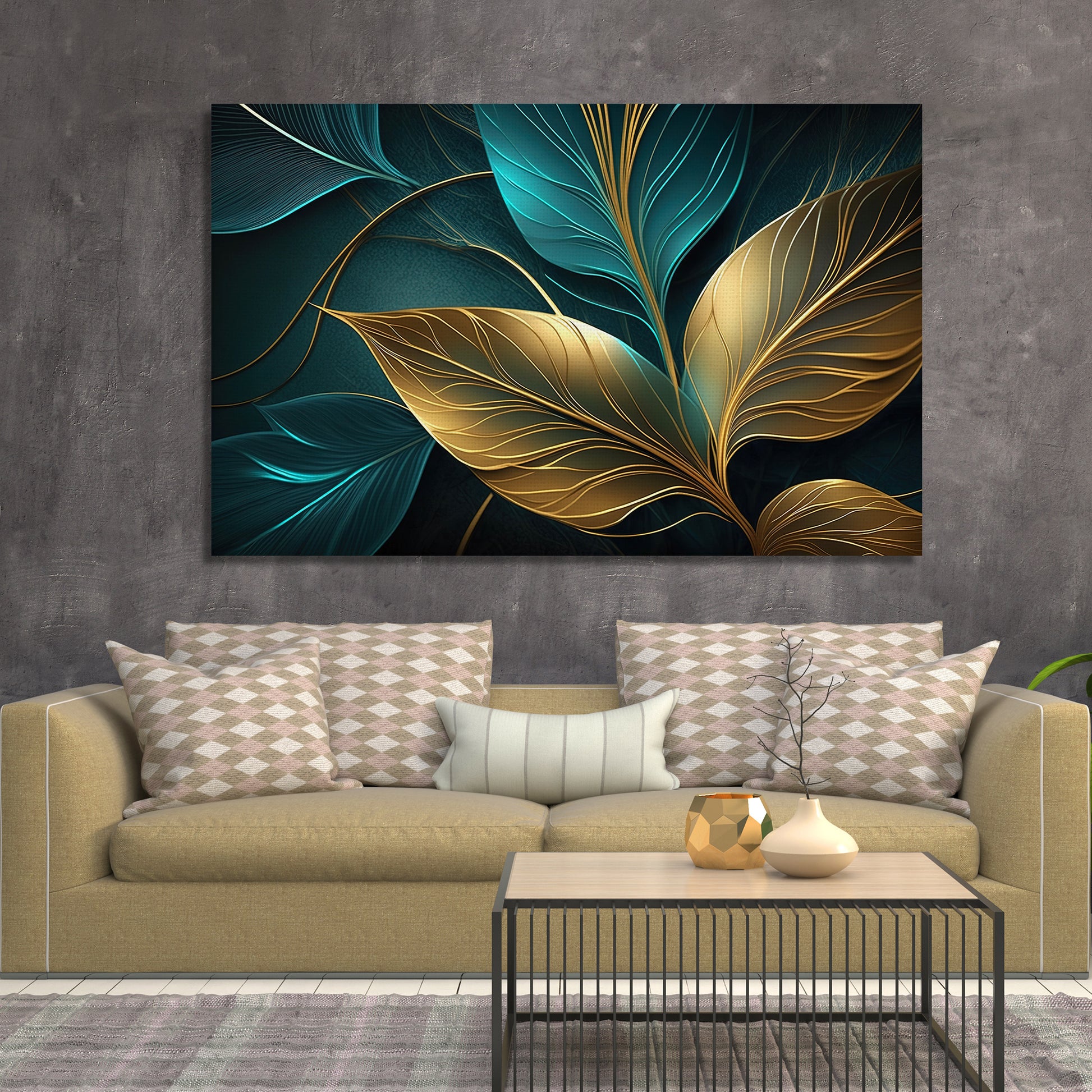 Bird Flower Big Canvas Wall Art Painting For Living Room, Bedroom Wall –  Kalit Kala