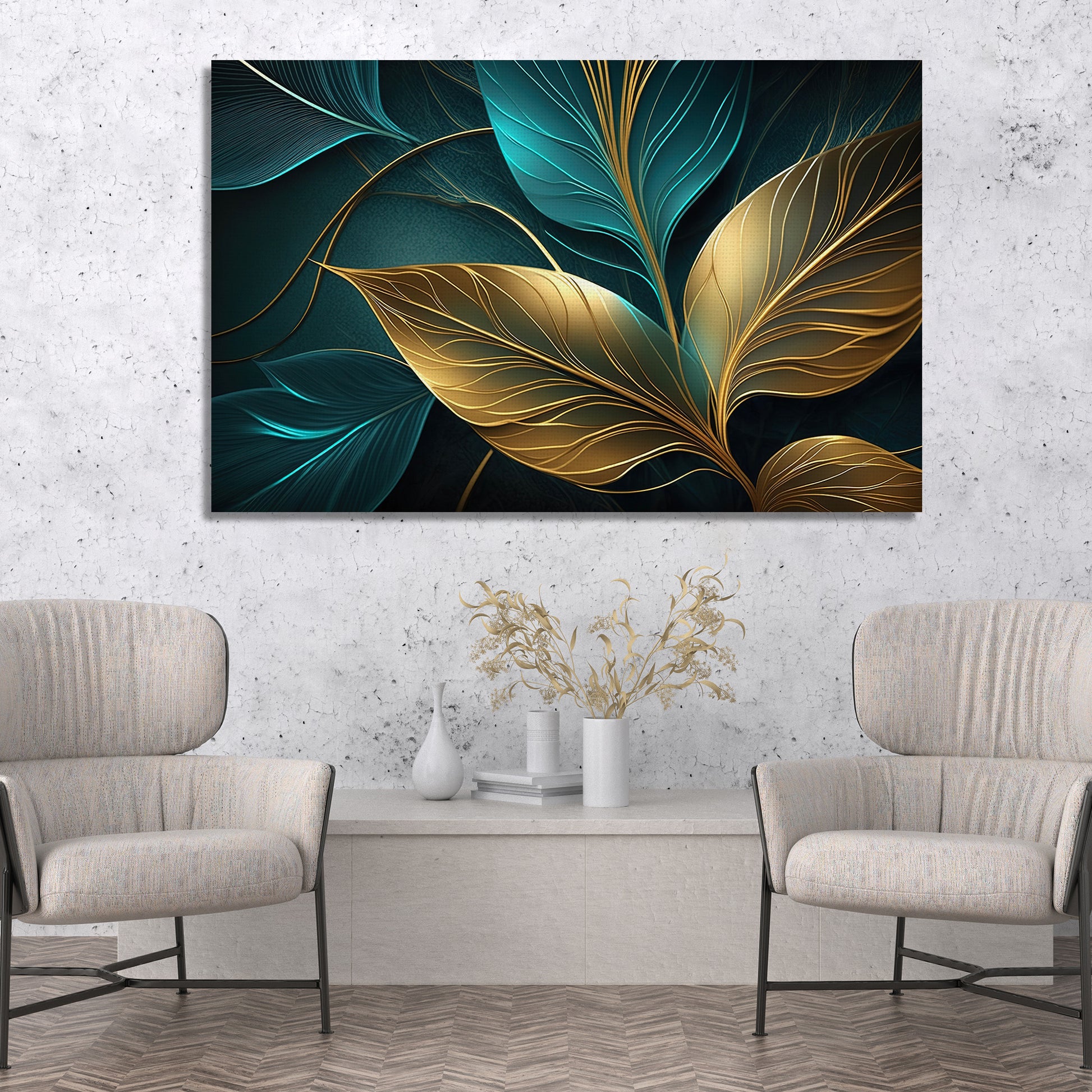 Flower Big Canvas Wall Art Painting For