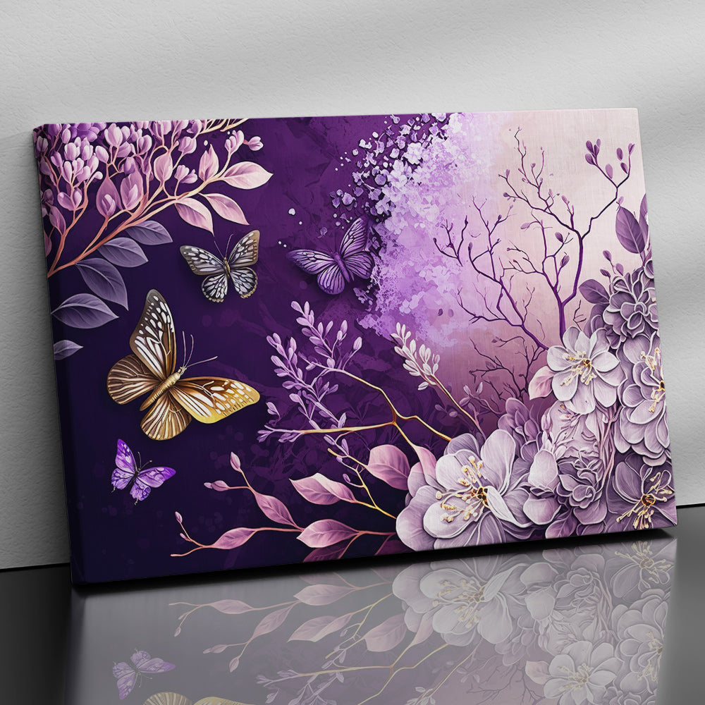 Vibrant Colors Floral Canvas Painting for Wall Decoration