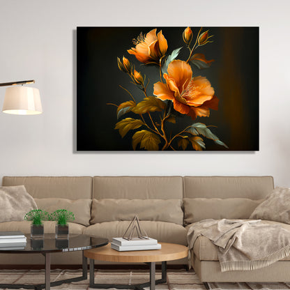 Floral Canvas Paintings for Living Room Bedroom Wall Decor - Paintings for Home Decor