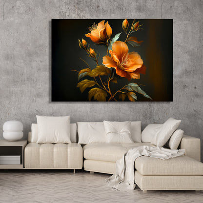 Floral Canvas Paintings for Living Room Bedroom Wall Decor - Paintings for Home Decor