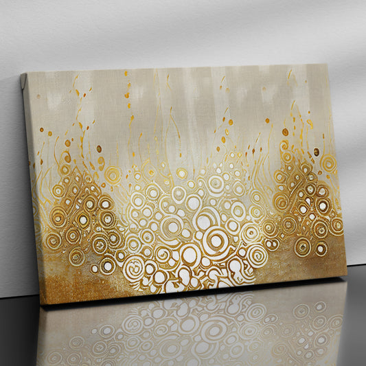 Modern Art Canvas Painting for Wall Decor - Abstract Golden Art Paintings for Wall Decor