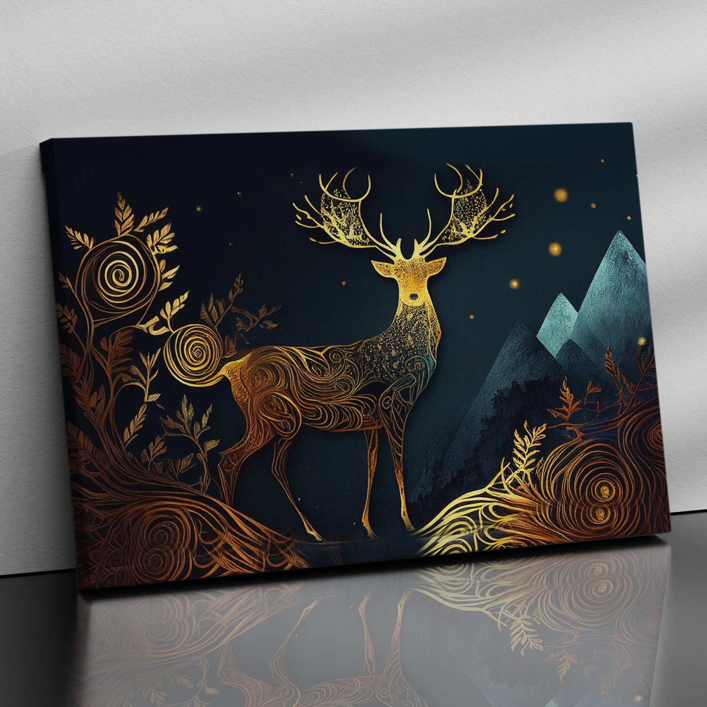 Modern Art Canvas for Wall Decor - Beautiful deer Art Canvas Painting