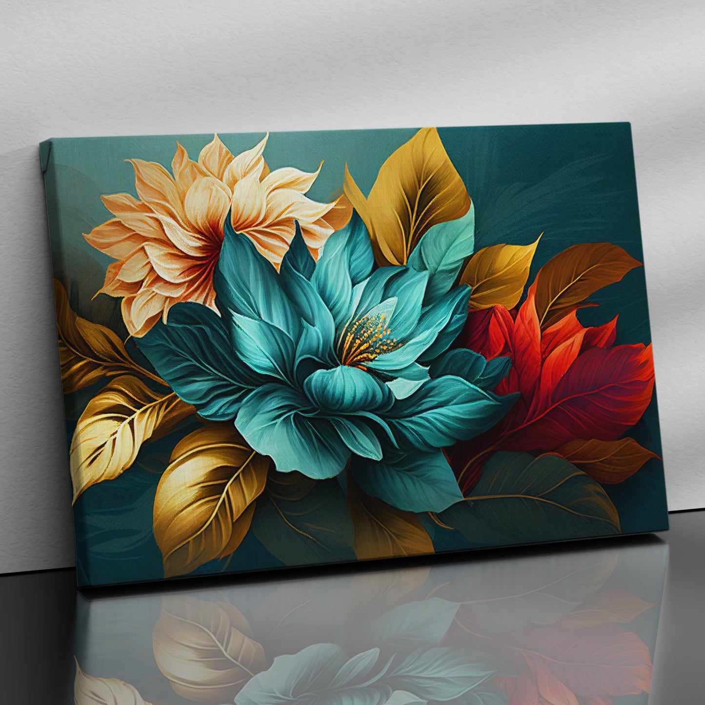 Pop of Color to Your Living Room or Bedroom with Abstract Canvas Paintings