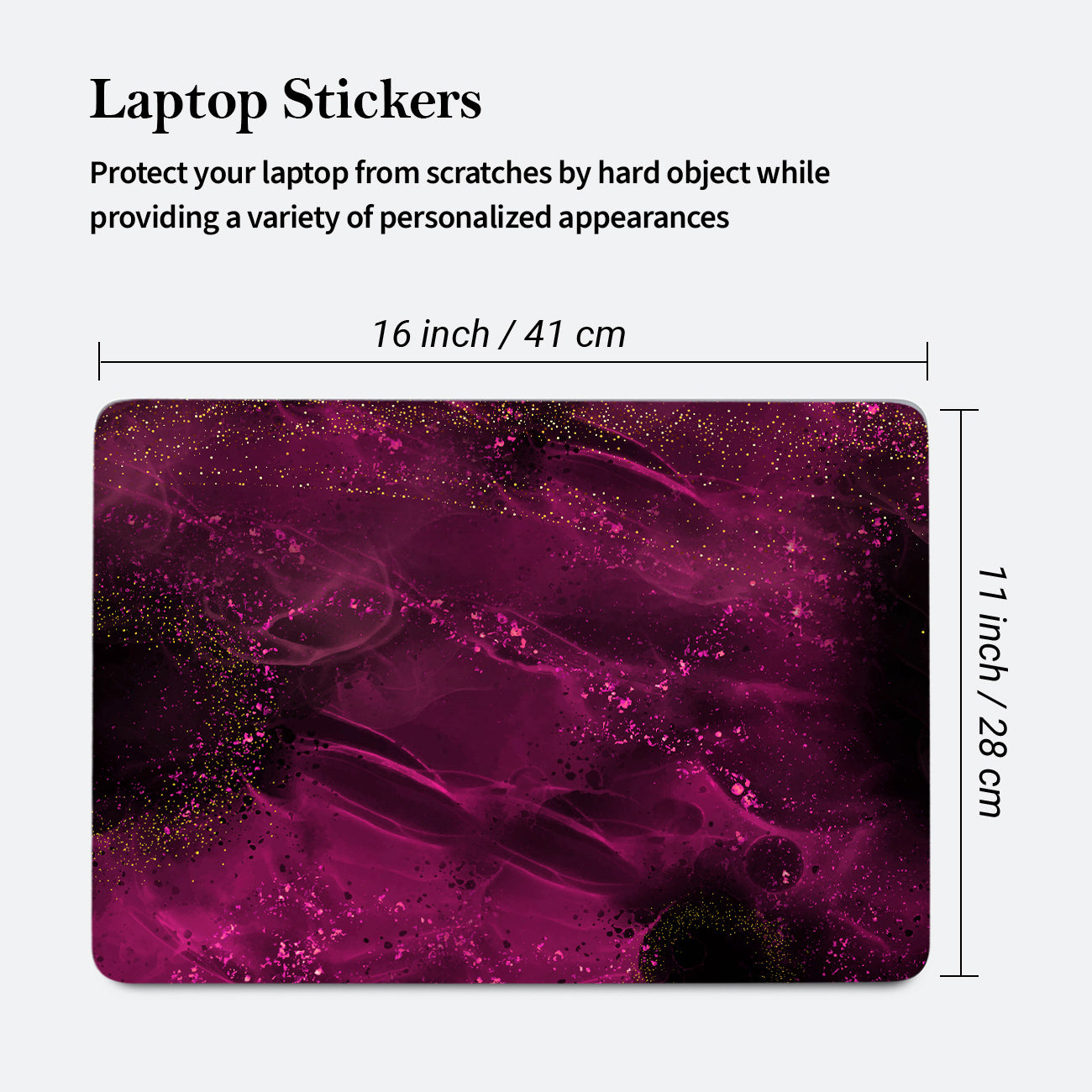 Kalit kala Decor Self Adhesive Vinyl Laptop Decals / Skins for All Laptops Upto 15.6 inch - Nature Inspired Graphic Printed Laptop Skin / Sticker for HP Apple Acer Asus Dell LG Lenovo and All Laptops