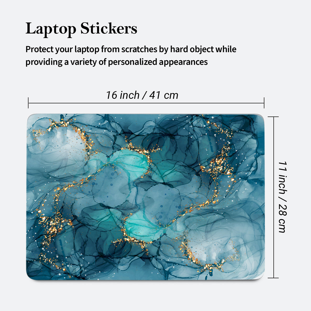 Kalit kala Decor Self Adhesive Vinyl Laptop Decals / Skins for All Laptops Upto 15.6 inch - Nature Inspired Graphic Printed Laptop Skin / Sticker for HP Apple Acer Asus Dell LG Lenovo and All Laptops