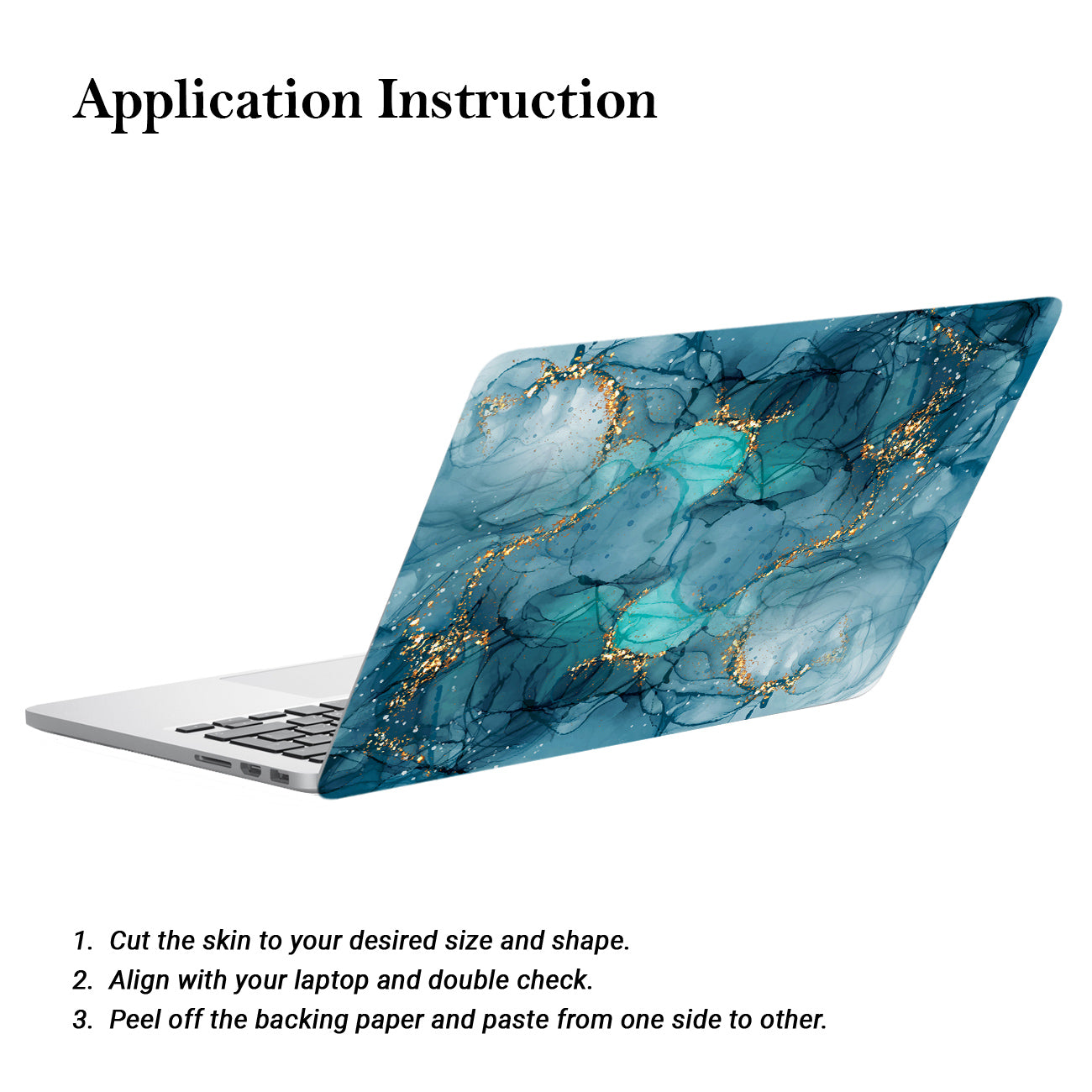 Kalit kala Decor Self Adhesive Vinyl Laptop Decals / Skins for All Laptops Upto 15.6 inch - Nature Inspired Graphic Printed Laptop Skin / Sticker for HP Apple Acer Asus Dell LG Lenovo and All Laptops