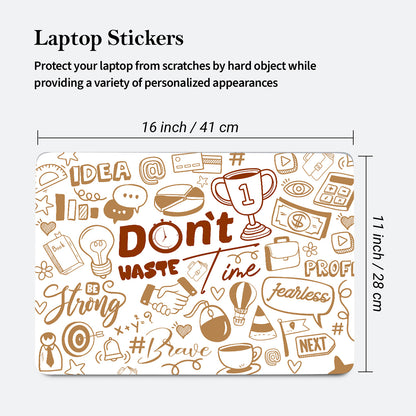 Doodle Graphic Printed Laptop Skins for LG HP Acer Asus Dell Apple Laptop ( Upto 15.6 inch ) - Art Printed Laptop Decals for All Laptops