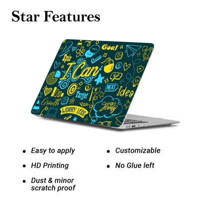 Doodle Graphic Printed Laptop Skins for LG HP Acer Asus Dell Apple Laptop ( Upto 15.6 inch ) - Art Printed Laptop Decals for All Laptops