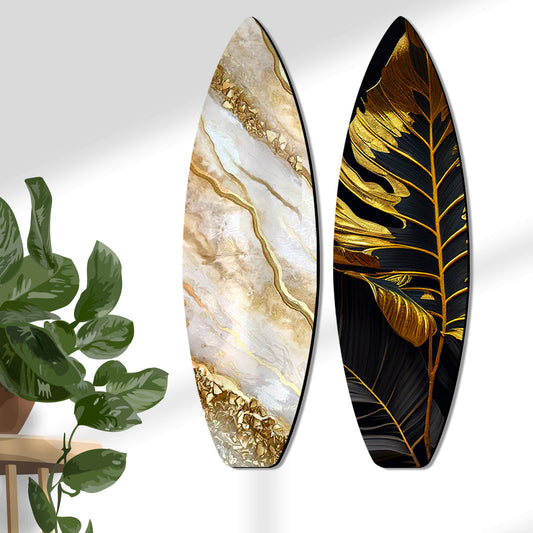 Classic Black and Gold Classic Gold and Black Wall Hangings for Living Room Bedroom and Home Wall Decor