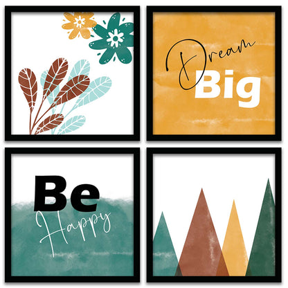 Motivational Quotes Framed Posters for Wall Decoration