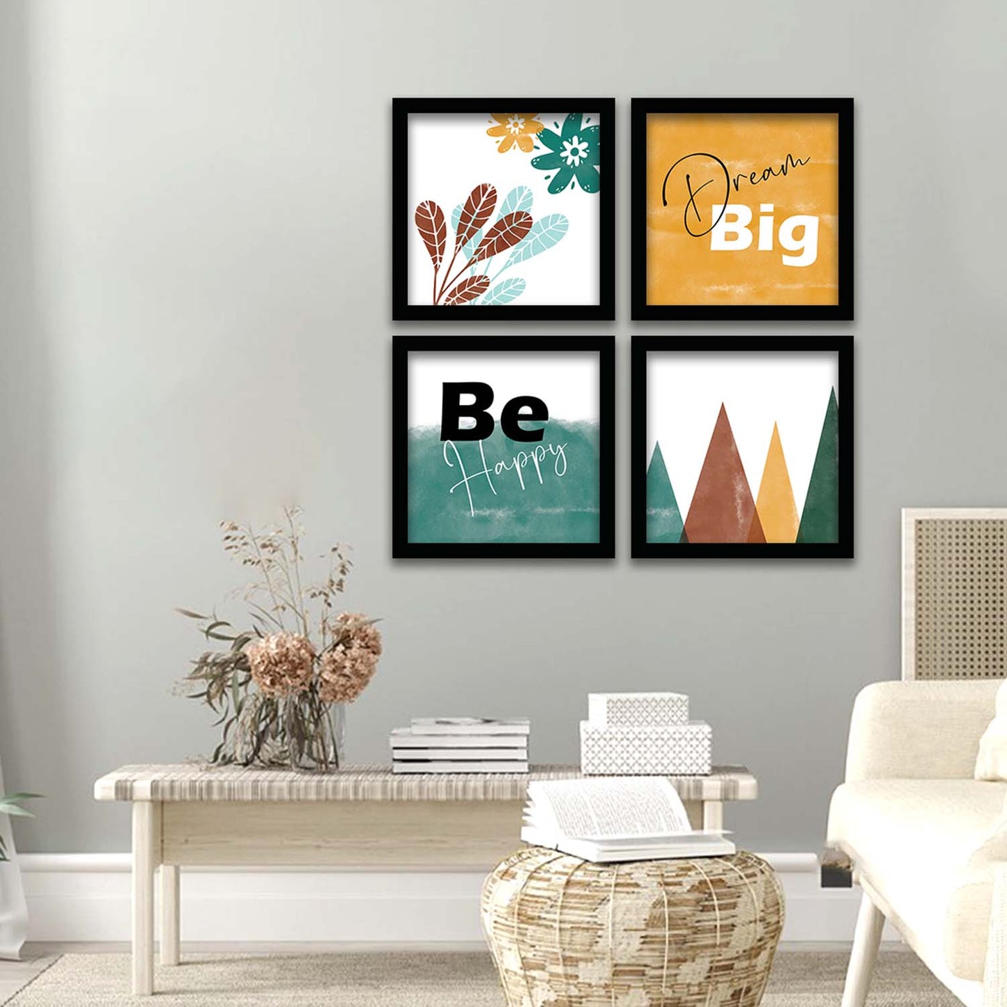 Motivational Quotes Framed Posters for Wall Decoration