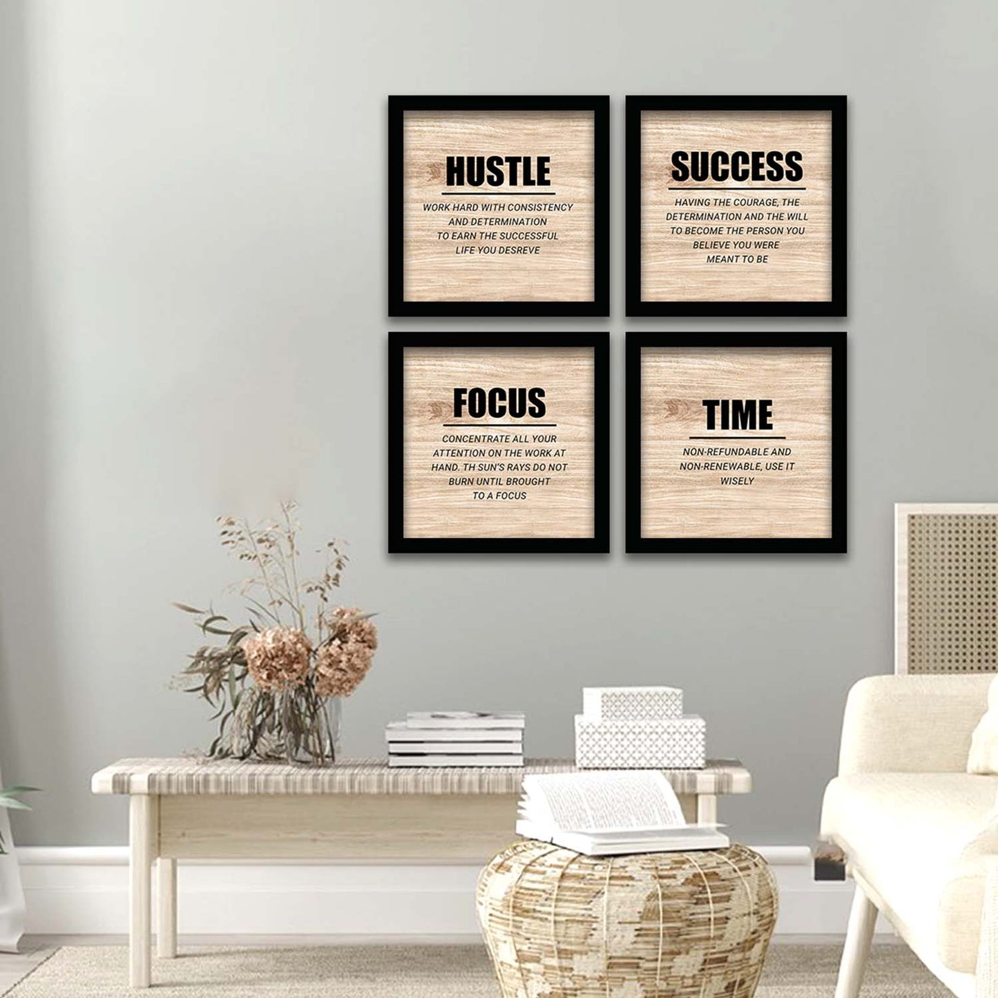 Inspirational Quotes Wall Posters with Frame