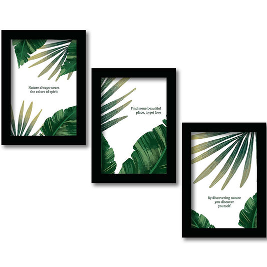 Motivational Wall Frames Posters Paintings For office study Room Home Decoration ( set of 3 )