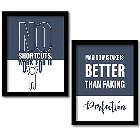 Motivational Framed Posters for Decor