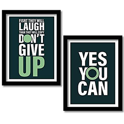 Motivational Framed Posters for Decor