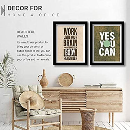 Inspirational Quotes Wall Posters with Frame