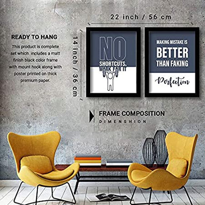 Motivational Framed Posters for Decor