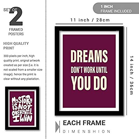 Motivational Wall Frames Posters Paintings