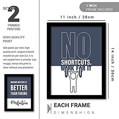 Motivational Framed Posters for Decor