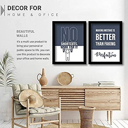 Motivational Framed Posters for Decor