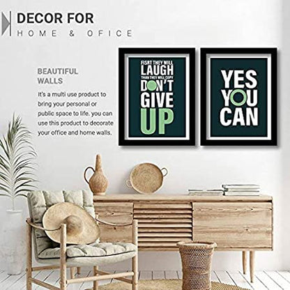 Motivational Framed Posters for Decor